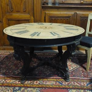 TAV266 - Tavolo con piano in ferro, misure cm 111 x H 68
